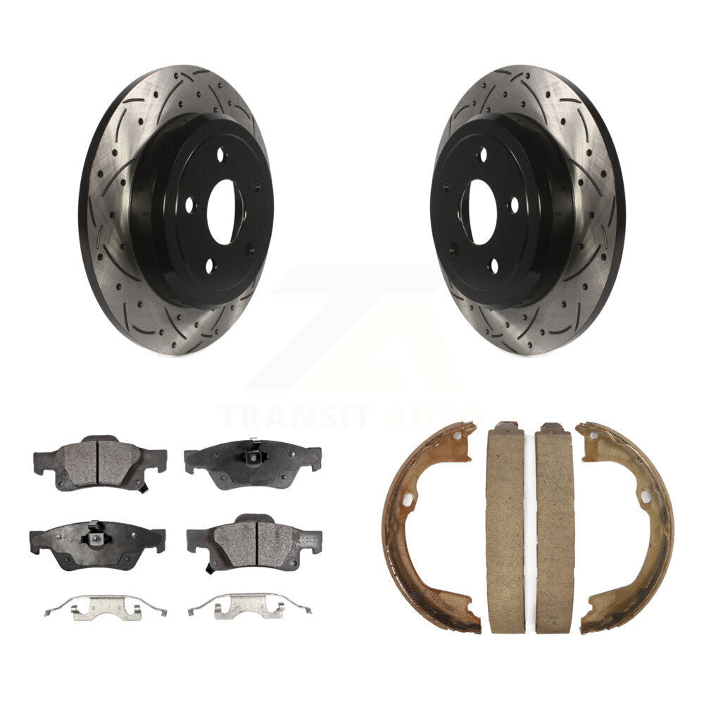 Transit Auto KDF-101477 Disc Brake Kit for 2011-2017 Dodge Durango, Jeep Grand Cherokee - Rear