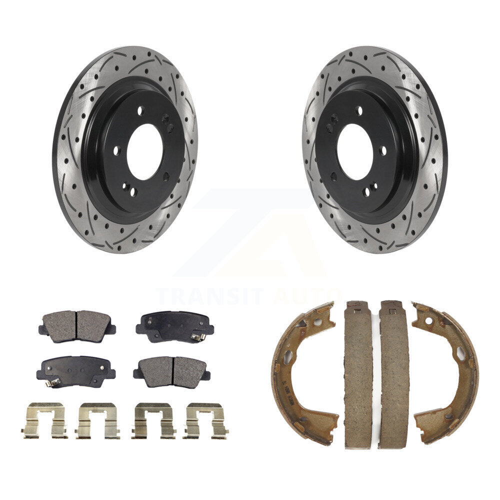 Transit Auto KDF-101483 Disc Brake Kit for 2015-2017 Hyundai Azera, Hyundai Sonata - Rear