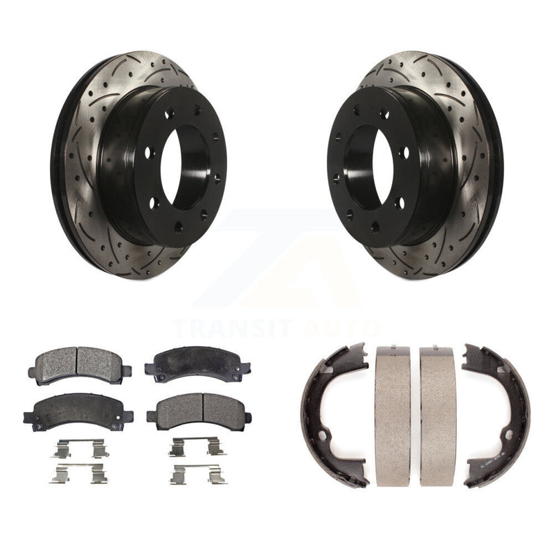 Transit Auto KDF-101489 Disc Brake Kit for 2008-2020 GMC Savana 2500, Chevrolet Express 2500 and More - Rear