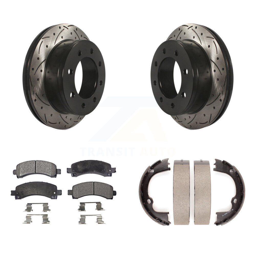 Transit Auto KDF-101490 Disc Brake Kit for 2008-2018 Chevrolet Express 2500, GMC Savana 2500 and More - Rear