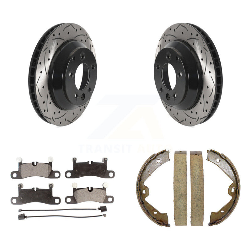 Transit Auto KDF-101501 Disc Brake Kit for 2011-2018 Porsche Cayenne, Volkswagen Touareg - Rear