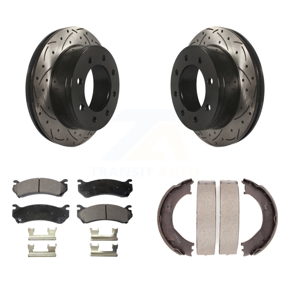 Transit Auto KDF-101514 Disc Brake Kit for 1999-2010 Chevrolet Suburban 2500, GMC Sierra 3500 HD and More - Rear
