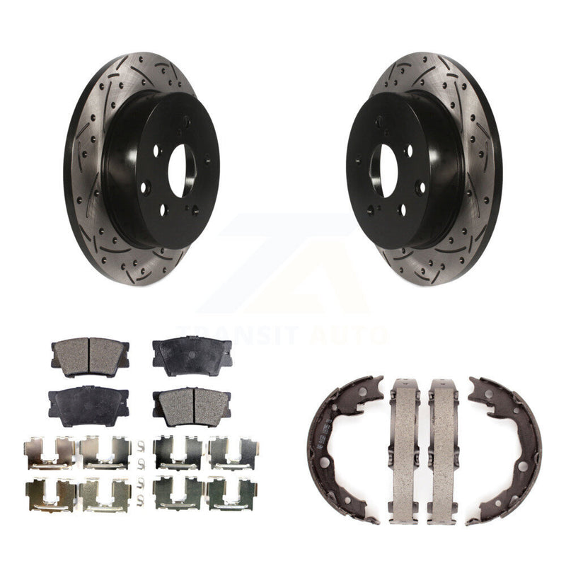 Transit Auto KDF-101528 Disc Brake Kit for 2006-2018 Lexus HS250h, Toyota RAV4 - Rear