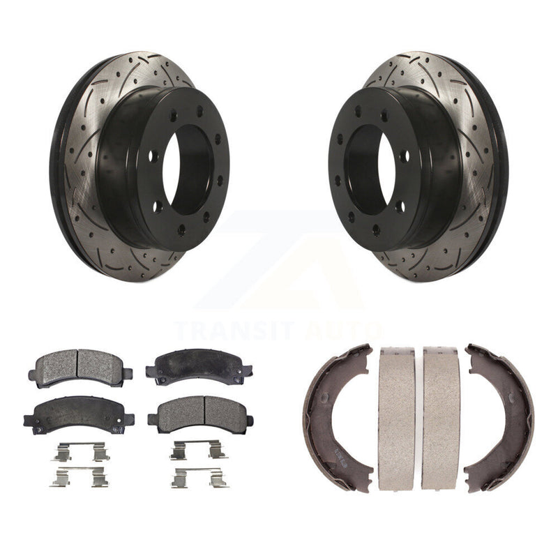Transit Auto KDF-101536 Disc Brake Kit for 2003-2008 Chevrolet Express 2500, GMC Savana 2500 and More - Rear