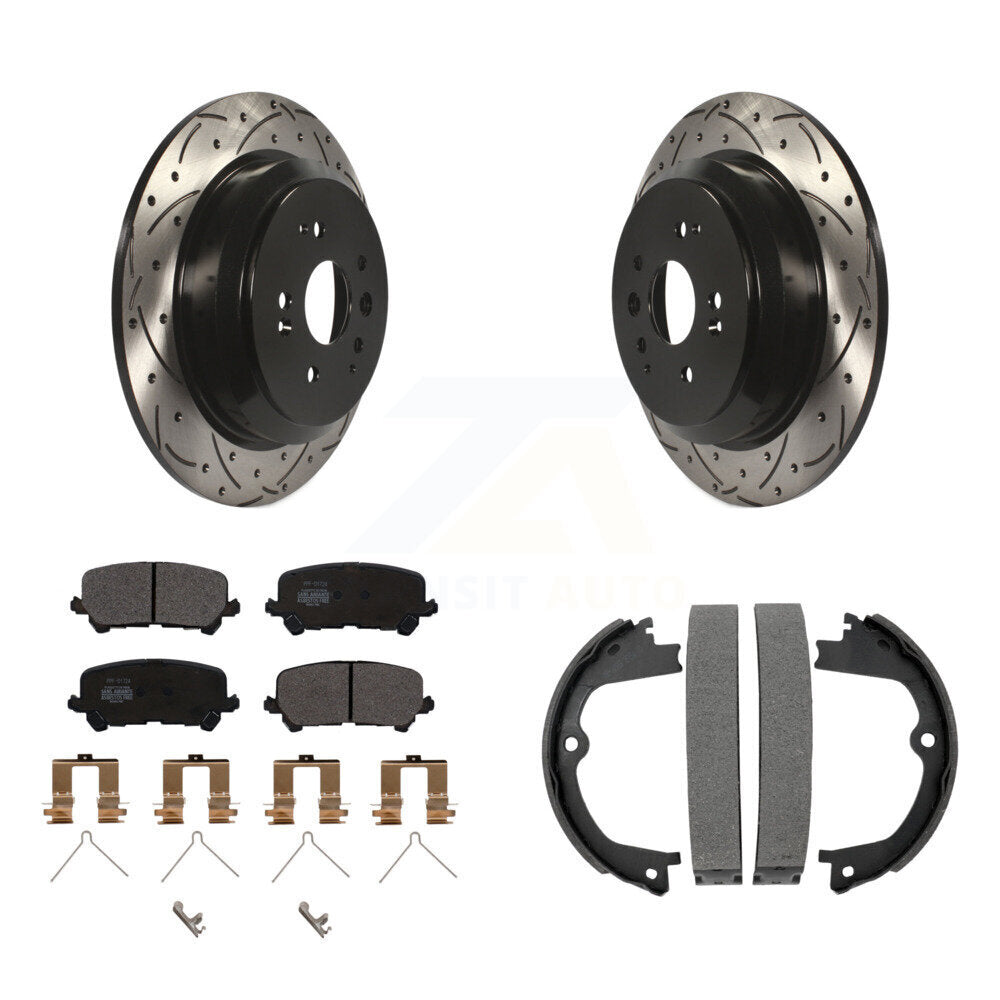 Transit Auto KDF-101557 Disc Brake Kit for 2014-2016 Acura MDX - Rear