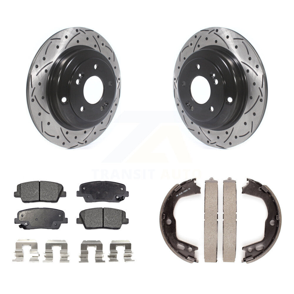 Transit Auto KDF-101563 Disc Brake Kit for 2010-2016 Hyundai Genesis Coupe - Rear