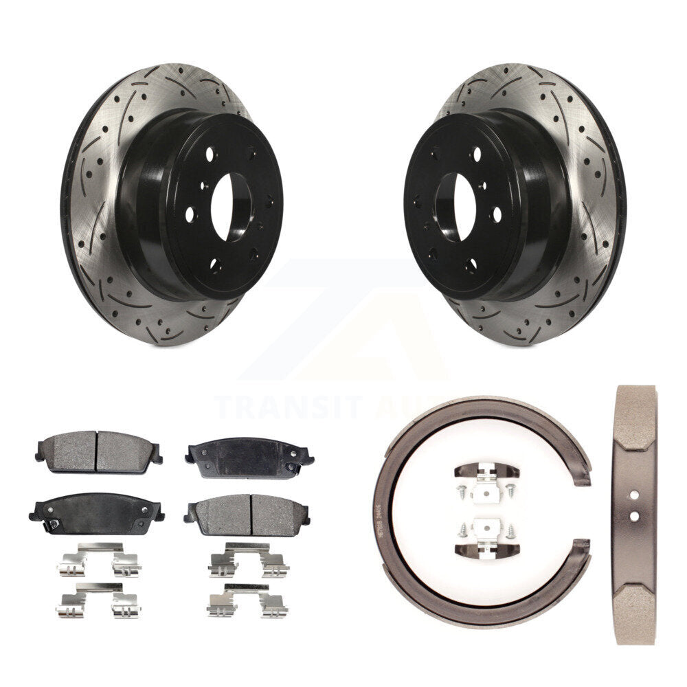 Transit Auto KDF-101566 Disc Brake Kit for 2007-2014 Chevrolet Silverado 1500, Cadillac Escalade and More - Rear