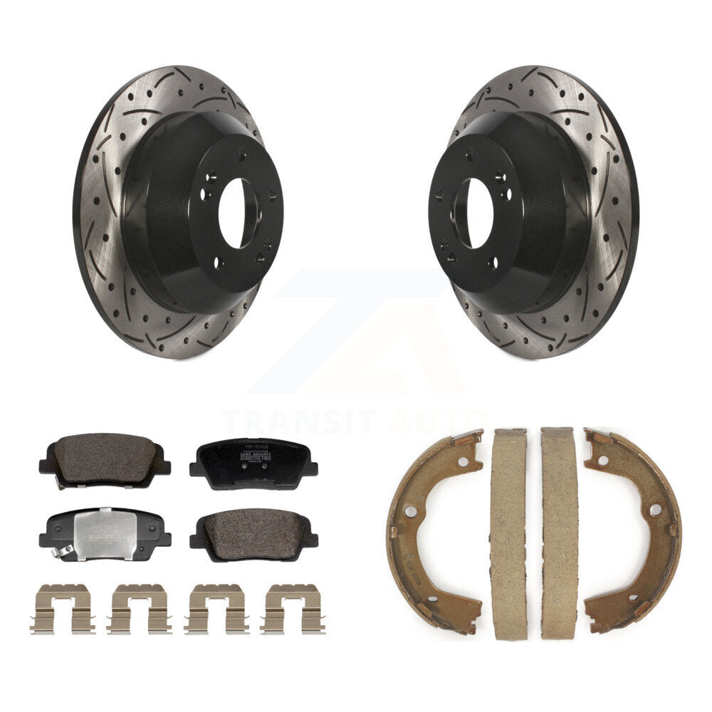 Transit Auto KDF-101568 Disc Brake Kit for 2010-2013 Kia Sorento, Hyundai Santa Fe - Rear