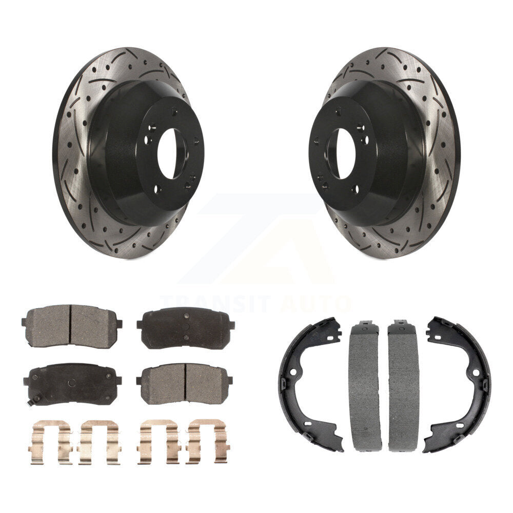 Transit Auto KDF-101571 Disc Brake Kit for 2015-2021 Kia Sedona - Rear