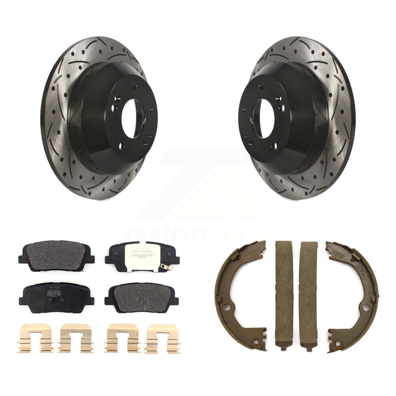 Transit Auto KDF-101575 Disc Brake Kit for 2017-2019 Hyundai Santa Fe XL, Hyundai Santa Fe, Hyundai Santa Fe Sport - Rear