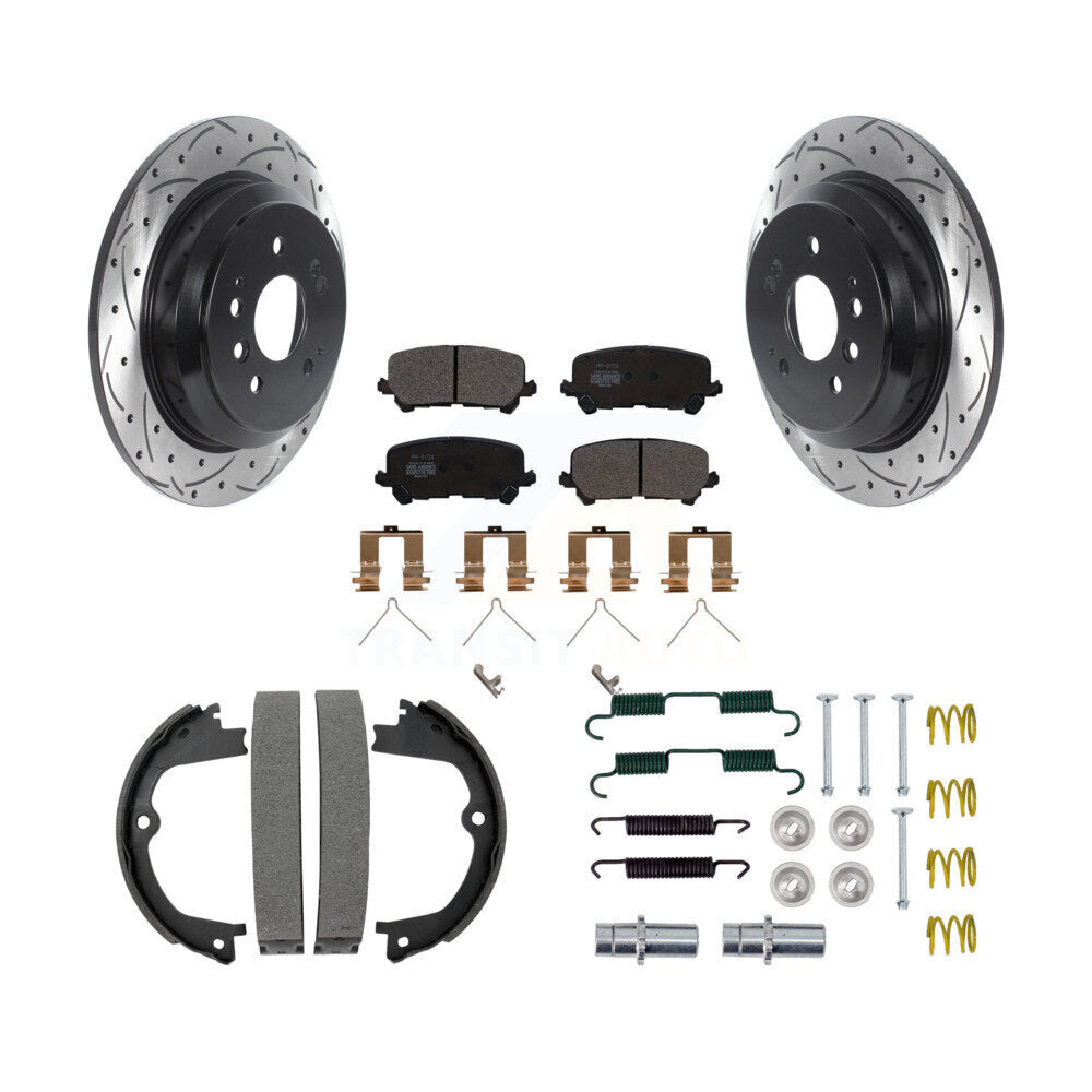 Transit Auto KDF-101580 Disc Brake Kit for 2016-2024 Honda Passport, Honda Ridgeline, Honda Pilot - Rear