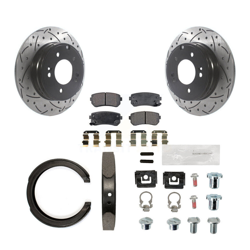 Transit Auto KDF-101586 Disc Brake Kit for 2014-2017 Hyundai Tucson, Hyundai Sonata, Kia Cadenza - Rear
