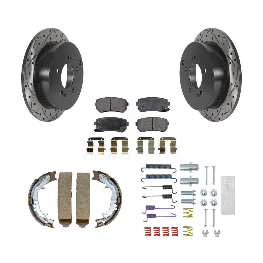 Transit Auto KDF-101587 Disc Brake Kit for 2010-2016 Kia Sportage, Hyundai Tucson - Rear