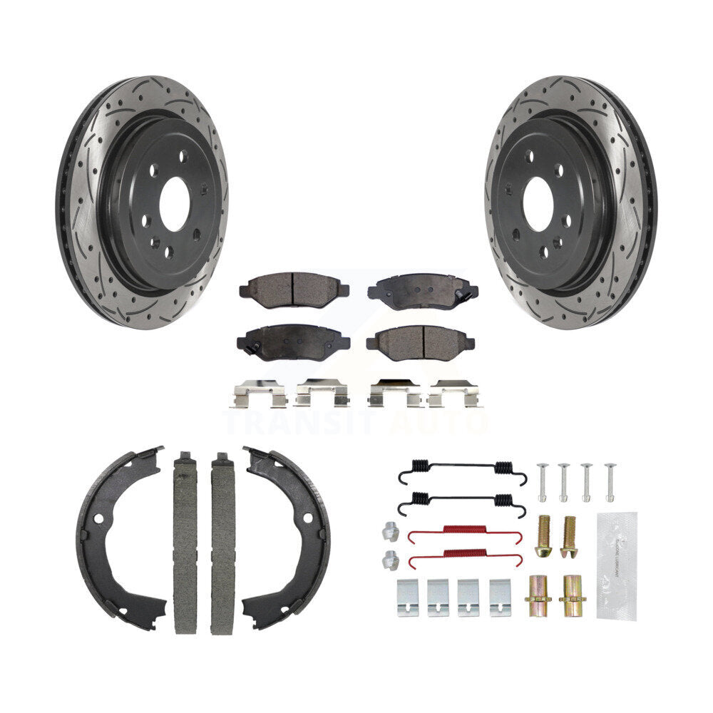 Transit Auto KDF-101592 Disc Brake Kit for 2010-2016 Cadillac SRX - Rear