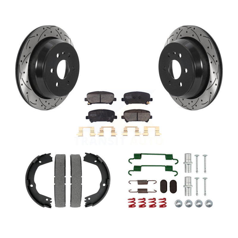 Transit Auto KDF-101593 Disc Brake Kit for 2015-2020 Chevrolet Colorado, GMC Canyon - Rear