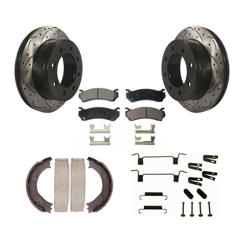 Transit Auto KDF-101648 Disc Brake Kit for 1999-2010 GMC Sierra 3500 HD, Chevrolet Silverado 2500 HD and More - Rear