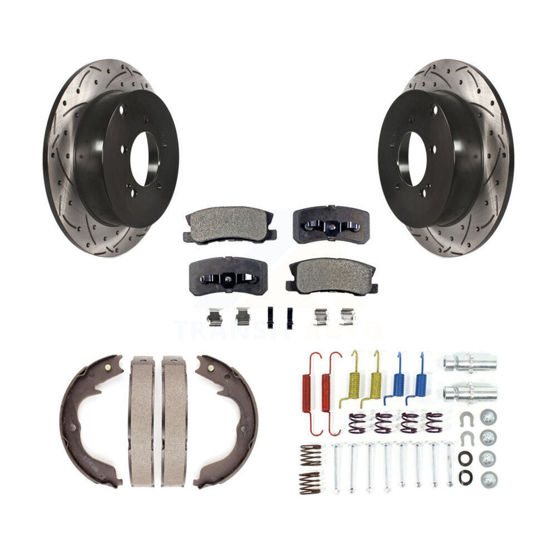 Transit Auto KDF-101671 Disc Brake Kit for 2008-2014 Mitsubishi Lancer, Mitsubishi Outlander - Rear