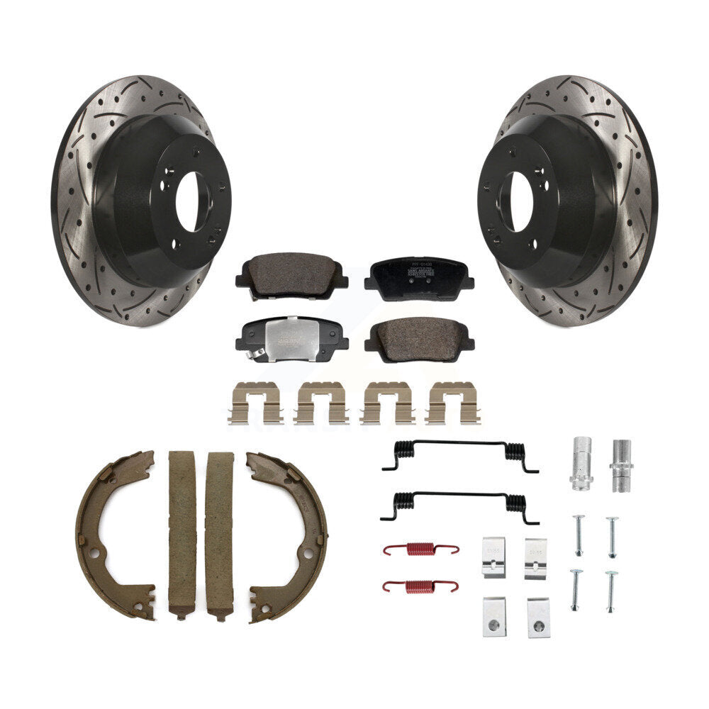Transit Auto KDF-101689 Disc Brake Kit for 2013-2016 Hyundai Santa Fe XL, Kia Sorento and More - Rear