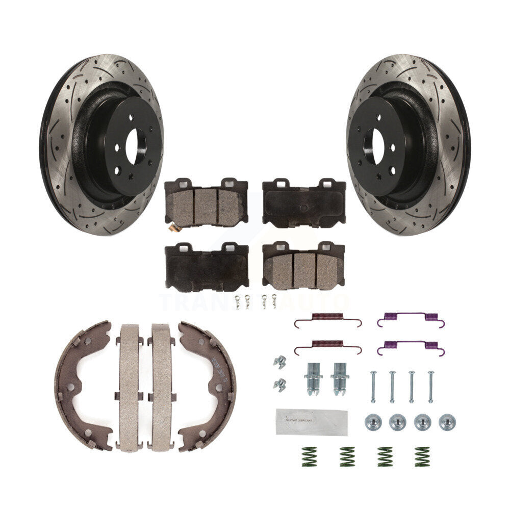 Transit Auto KDF-101704 Disc Brake Kit for 2009-2016 INFINITI Q60, INFINITI G37, Nissan 370Z - Rear