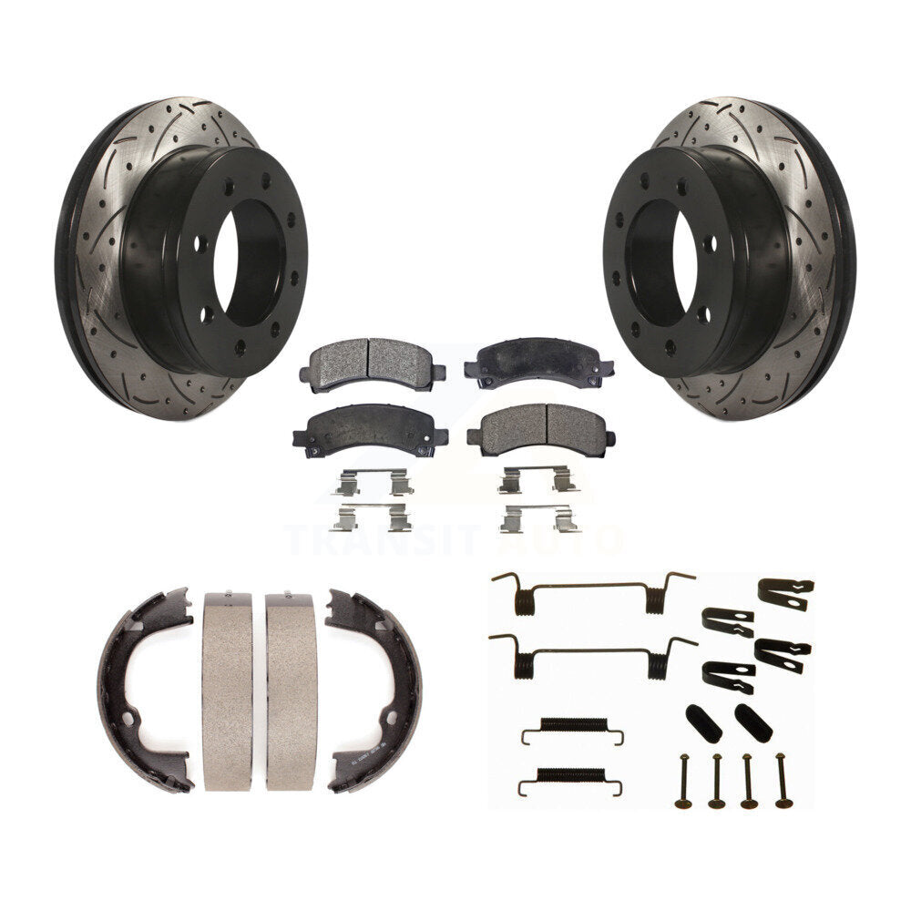 Transit Auto KDF-101714 Disc Brake Kit for 2008-2018 Chevrolet Express 2500, GMC Savana 2500 and More - Rear