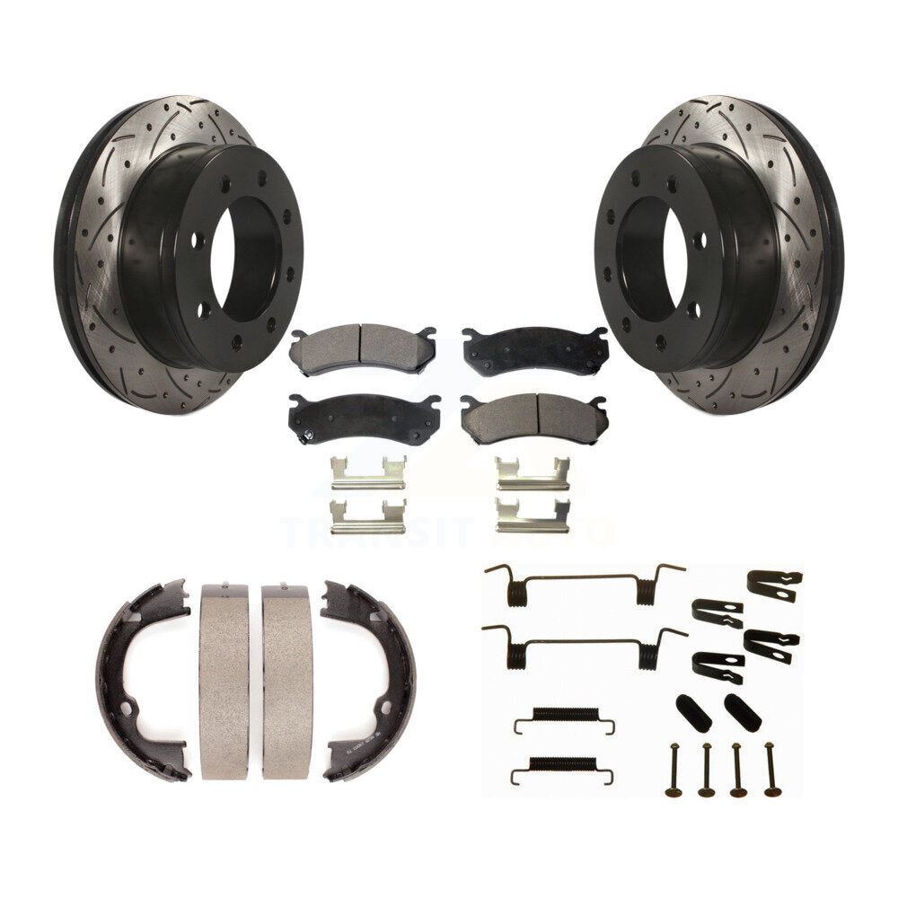 Transit Auto KDF-101718 Disc Brake Kit for 2010-2013 Chevrolet Silverado 2500 HD, Chevrolet Suburban 2500 and More - Rear
