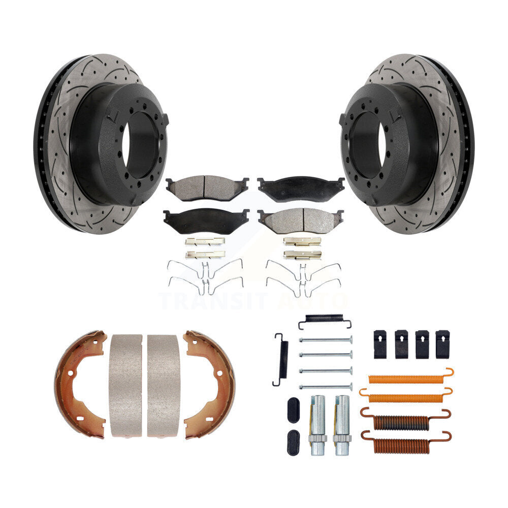 Transit Auto KDF-101721 Disc Brake Kit for 2006-2016 Ford F-550 Super Duty, Ford F-450 Super Duty, Ford LCF - Rear