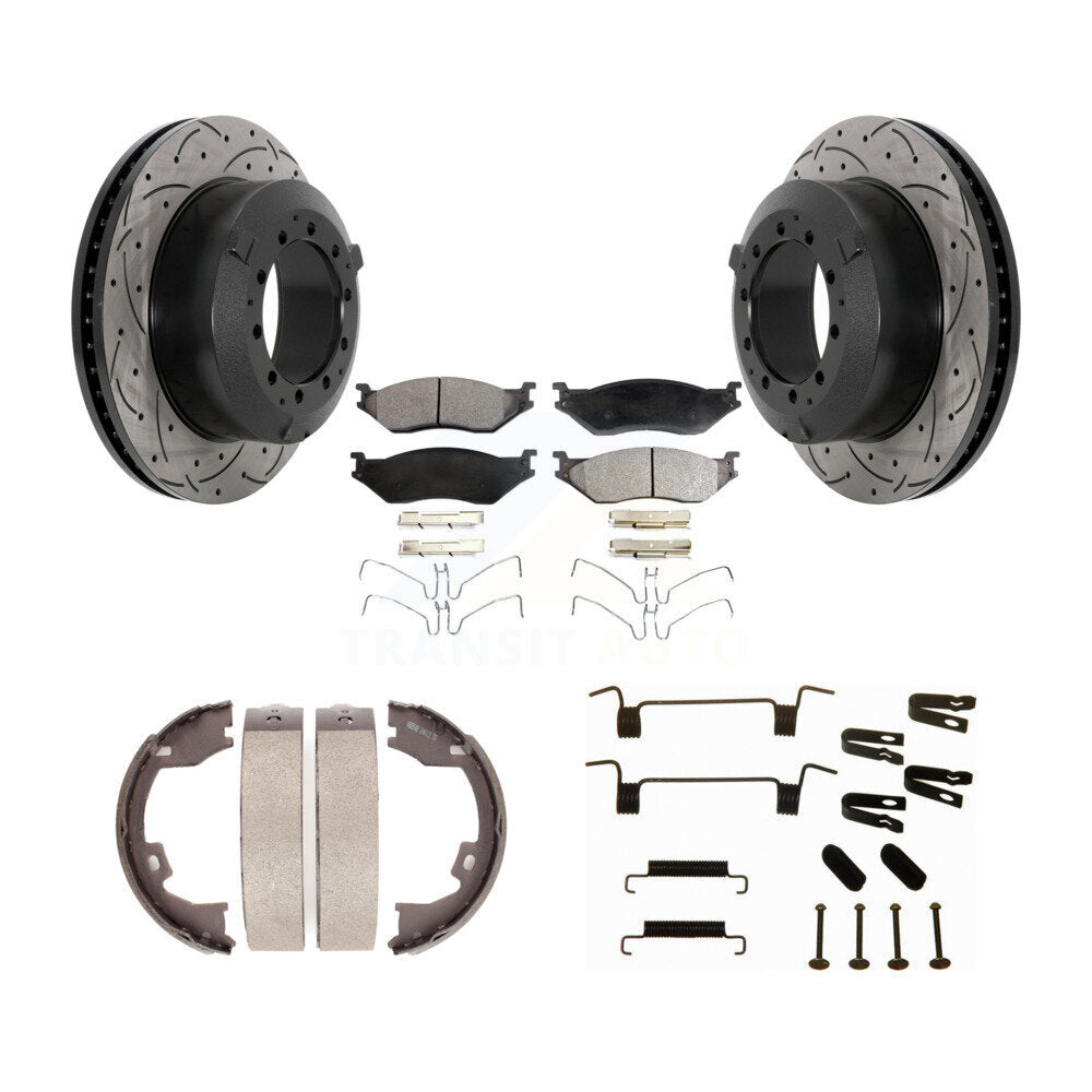 Transit Auto KDF-101722 Disc Brake Kit for 2005-2016 IC Corporation AC Commercial Bus, Ford F-450 Super Duty - Rear