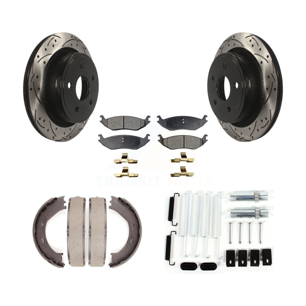 Transit Auto KDF-101724 Disc Brake Kit for 2004-2008 Dodge Ram 1500, Chrysler Aspen, Dodge Durango - Rear