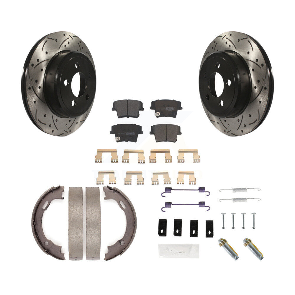 Transit Auto KDF-101728 Disc Brake Kit for 2005-2021 Dodge Charger, Chrysler 300 and More - Rear
