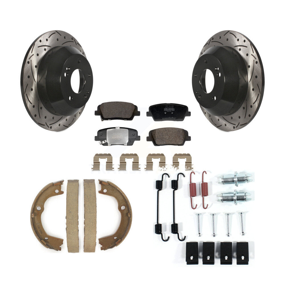 Transit Auto KDF-101747 Disc Brake Kit for 2010-2013 Kia Sorento, Hyundai Santa Fe - Rear