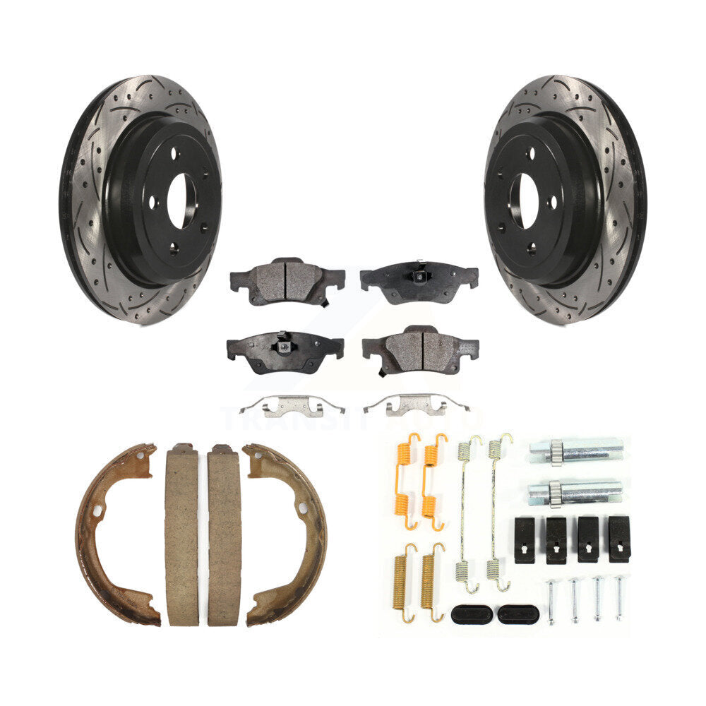 Transit Auto KDF-101749 Disc Brake Kit for 2011-2022 Jeep Grand Cherokee WK, Dodge Durango, Jeep Grand Cherokee - Rear