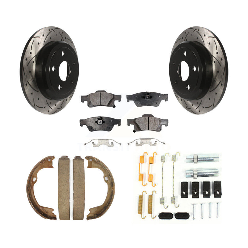 Transit Auto KDF-101750 Disc Brake Kit for 2011-2017 Dodge Durango, Jeep Grand Cherokee - Rear