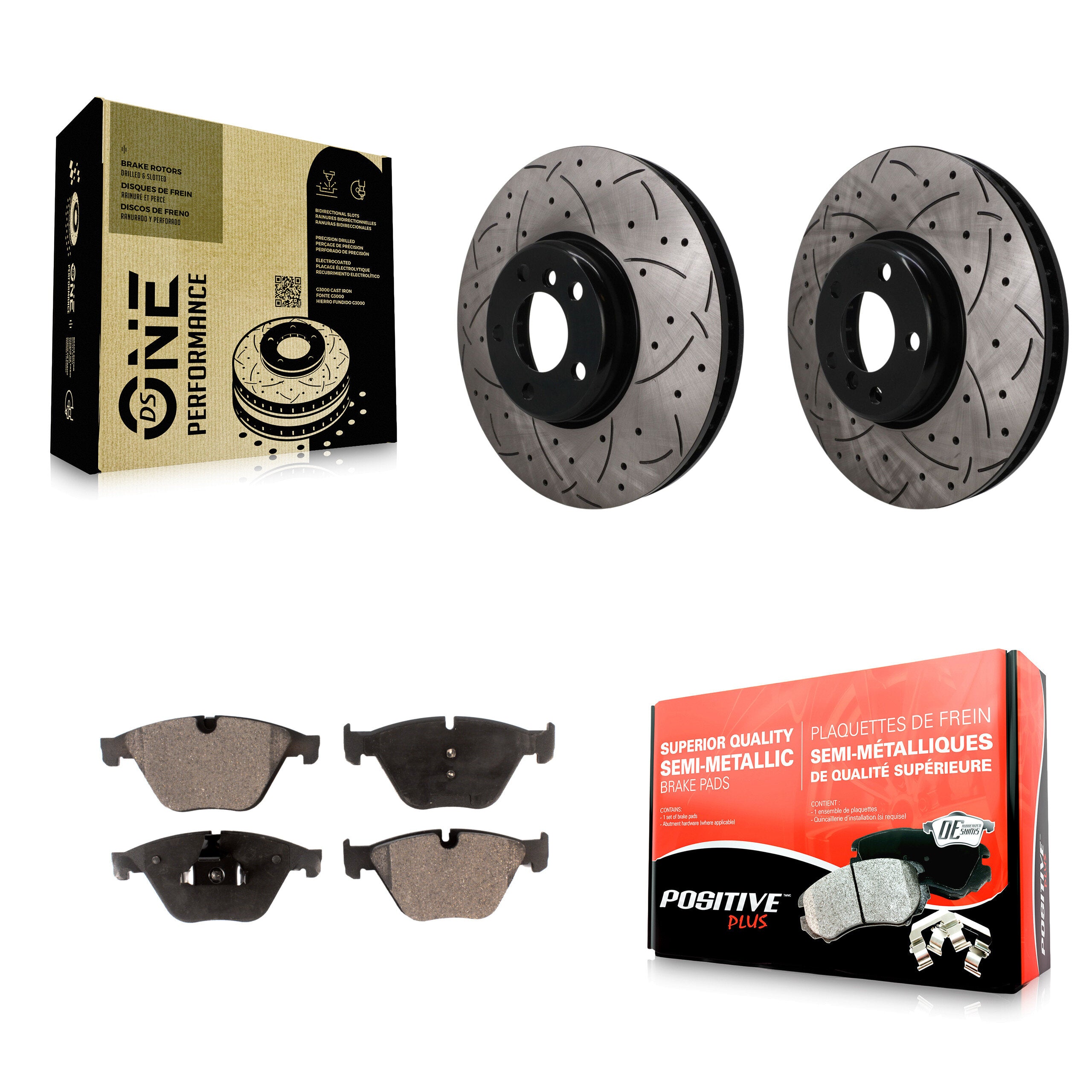 Transit Auto KDF-101758 Disc Brake Kit for 2011-2013 BMW 535i - Front