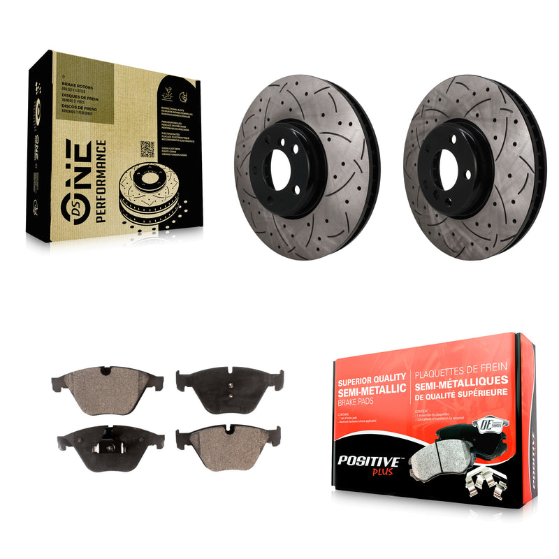 Transit Auto KDF-101758 Disc Brake Kit for 2011-2013 BMW 535i - Front