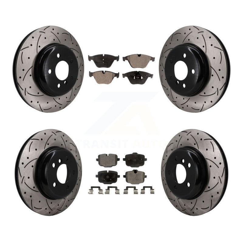 Transit Auto KDF-101759 Disc Brake Kit for 2011-2018 BMW 640i xDrive, BMW 640i xDrive Gran Coupe and More - Front and Rear
