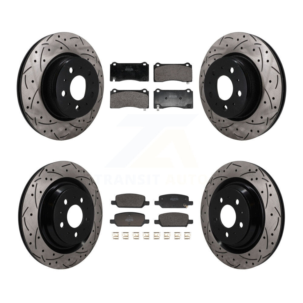 Transit Auto KDF-101760 Disc Brake Kit for 2017-2022 Tesla 3 - Front and Rear