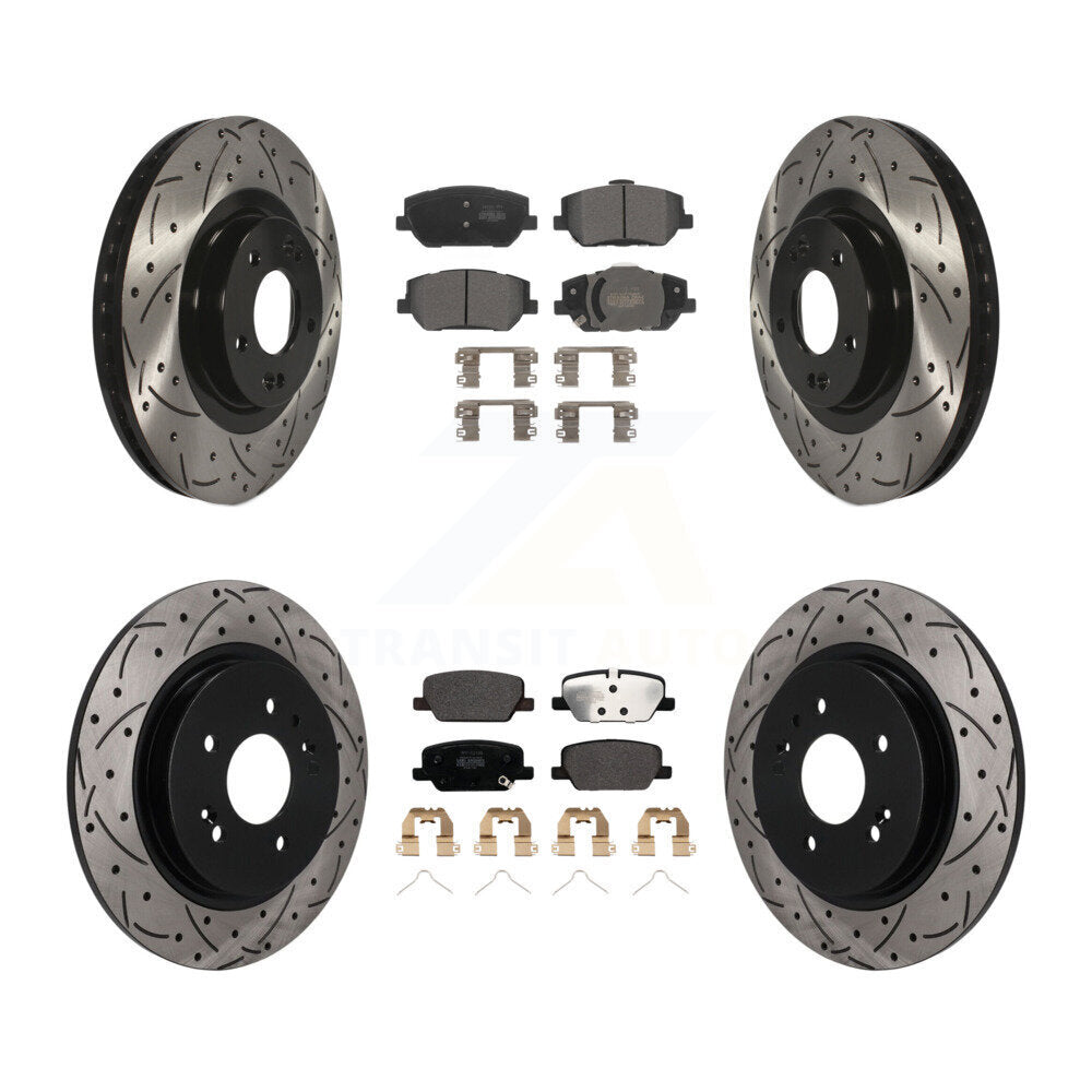 Transit Auto KDF-101761 Disc Brake Kit for 2019-2020 Hyundai Santa Fe - Front and Rear