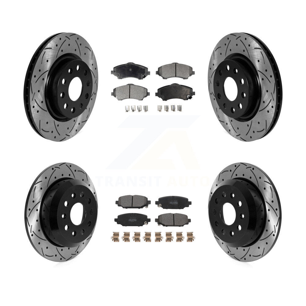 Transit Auto KDF-101763 Disc Brake Kit for 2018-2020 Jeep Wrangler - Front and Rear