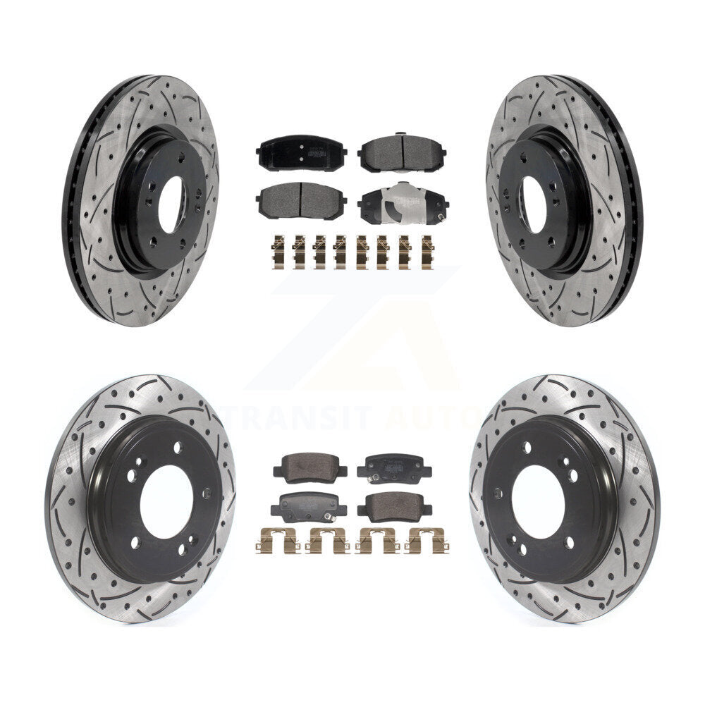 Transit Auto KDF-101764 Disc Brake Kit for 2021-2024 Hyundai Elantra - Front and Rear