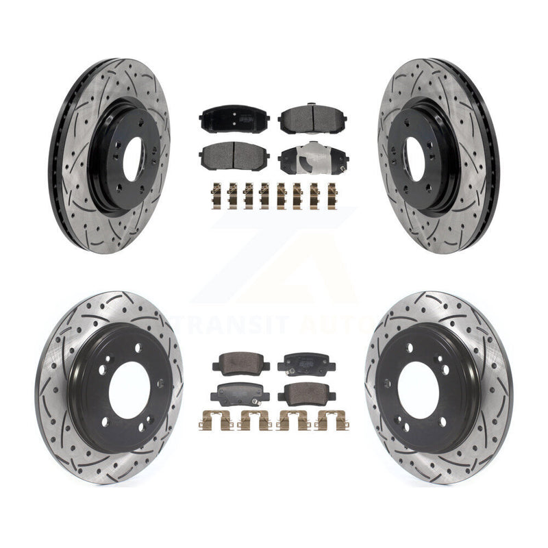 Transit Auto KDF-101764 Disc Brake Kit for 2021-2024 Hyundai Elantra - Front and Rear