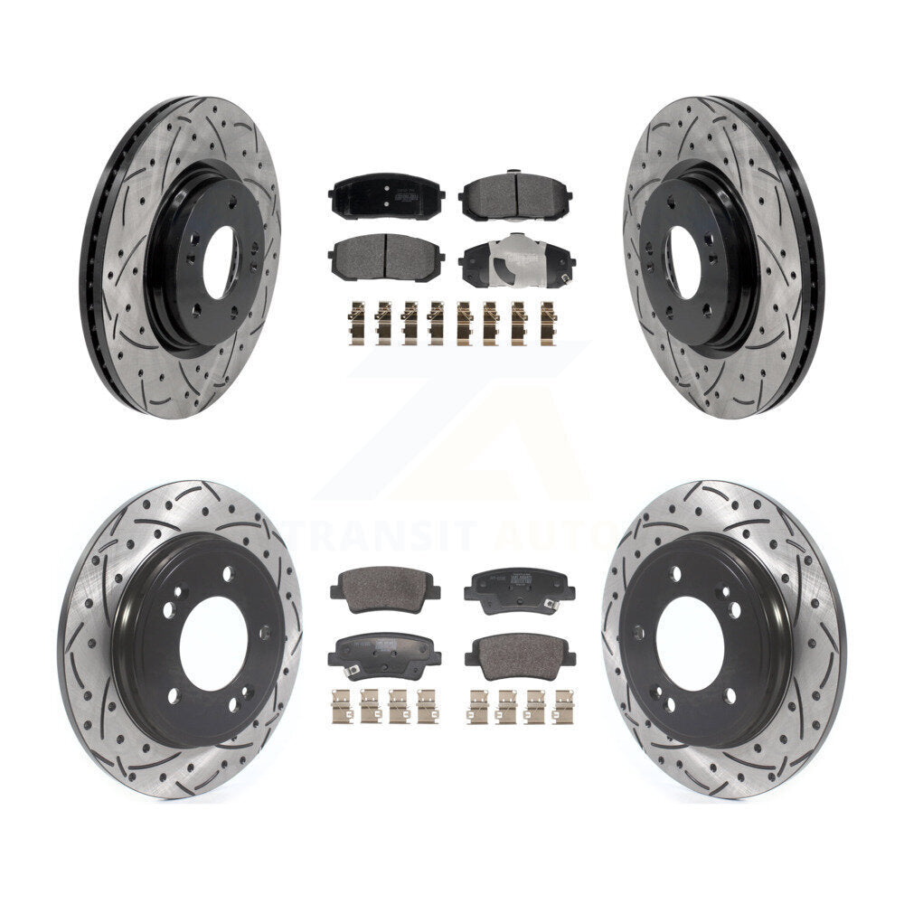 Transit Auto KDF-101765 Disc Brake Kit for 2021-2024 Hyundai Elantra - Front and Rear