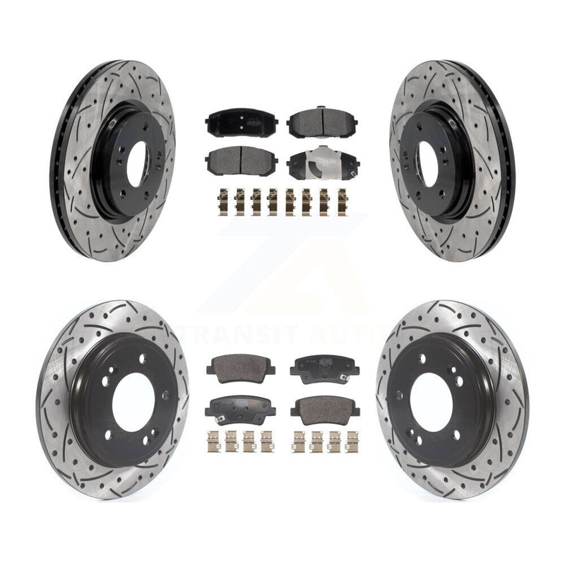Transit Auto KDF-101765 Disc Brake Kit for 2021-2024 Hyundai Elantra - Front and Rear