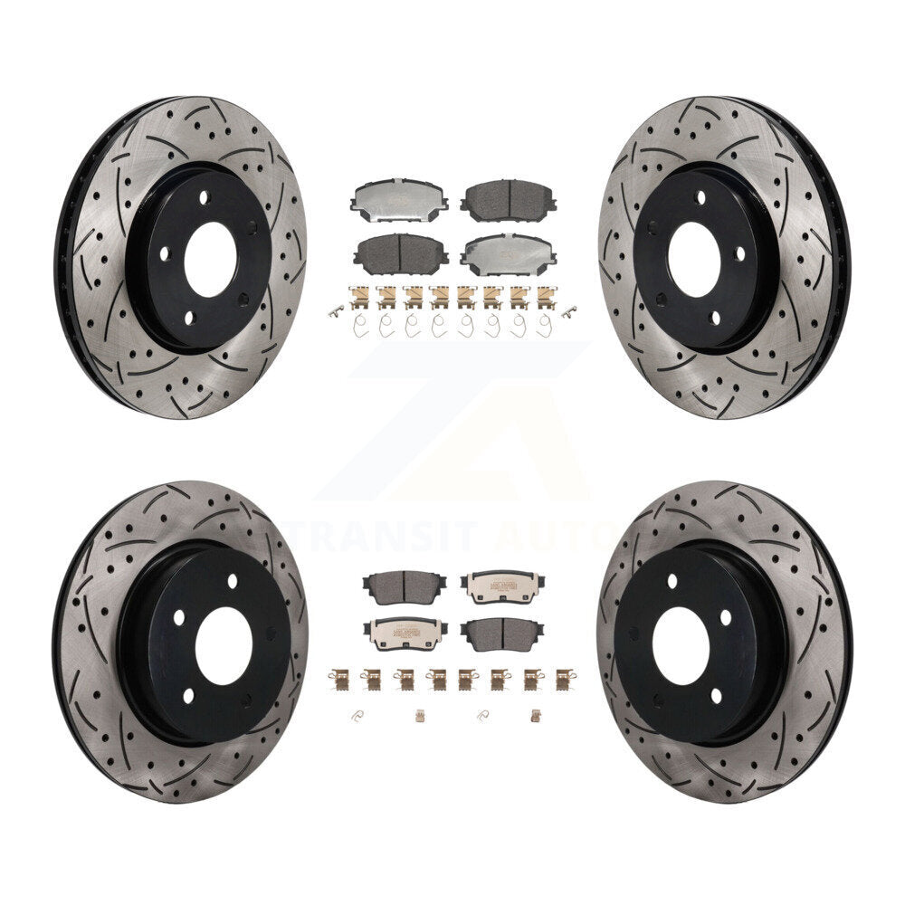 Transit Auto KDF-101766 Disc Brake Kit for 2022-2023 Nissan Rogue - Front and Rear