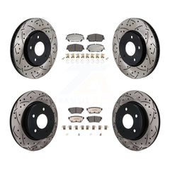 Transit Auto KDF-101766 Disc Brake Kit for 2022-2023 Nissan Rogue - Front and Rear