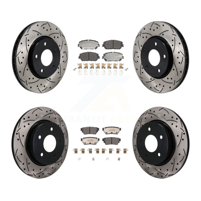 Transit Auto KDF-101766 Disc Brake Kit for 2022-2023 Nissan Rogue - Front and Rear