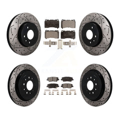 Transit Auto KDF-101767 Disc Brake Kit for 2013-2015 Cadillac ATS - Front and Rear