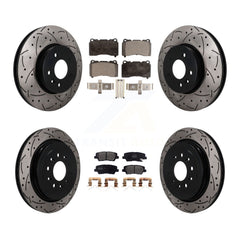 Transit Auto KDF-101768 Disc Brake Kit for 2017-2019 Cadillac ATS - Front and Rear