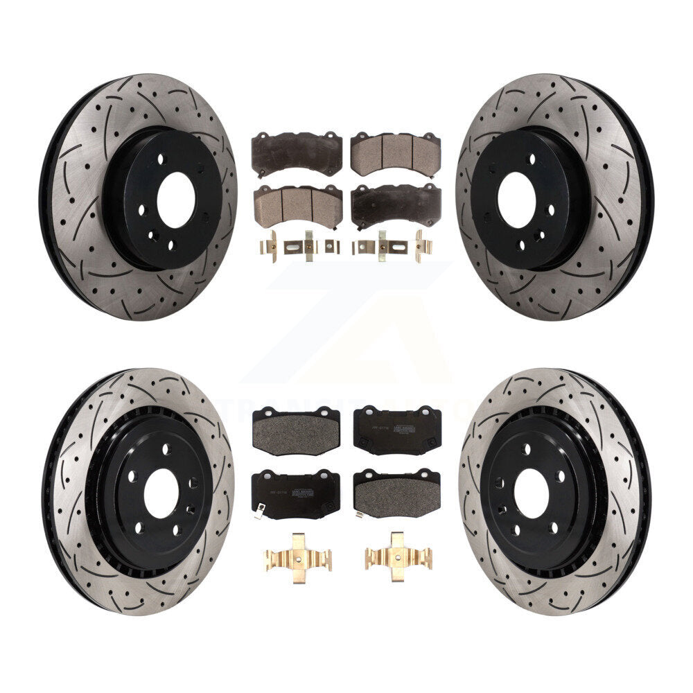 Transit Auto KDF-101769 Disc Brake Kit for 2017-2019 Cadillac ATS - Front and Rear