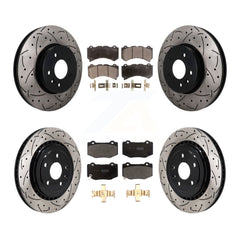 Transit Auto KDF-101769 Disc Brake Kit for 2017-2019 Cadillac ATS - Front and Rear