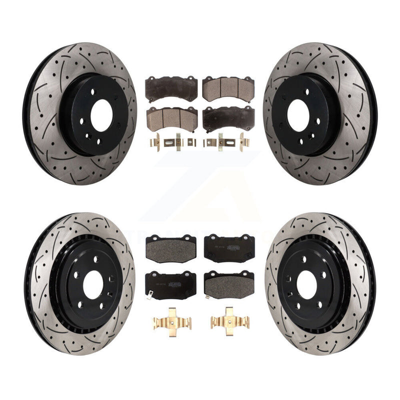 Transit Auto KDF-101769 Disc Brake Kit for 2017-2019 Cadillac ATS - Front and Rear